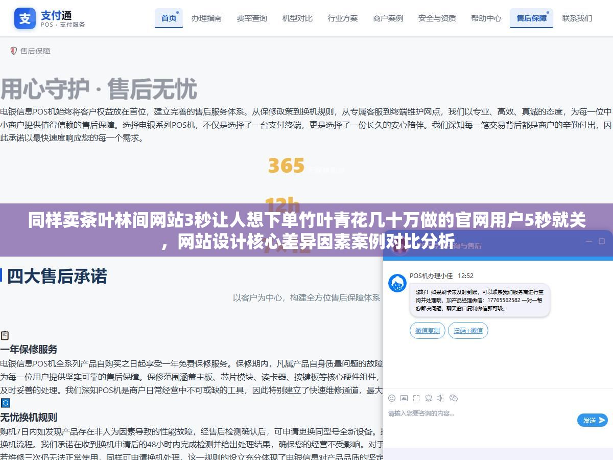 1 - 同样卖茶叶林间网站3秒让人想下单竹叶青花几十万做的官网用户5秒就关，网站设计核心差异因素案例对比分析 - UC建站系统