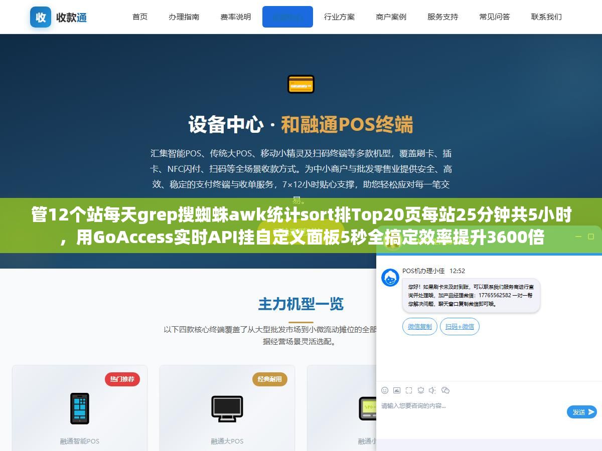 2 - 管12个站每天grep搜蜘蛛awk统计sort排Top20页每站25分钟共5小时，用GoAccess实时API挂自定义面板5秒全搞定效率提升3600倍 - UC建站系统