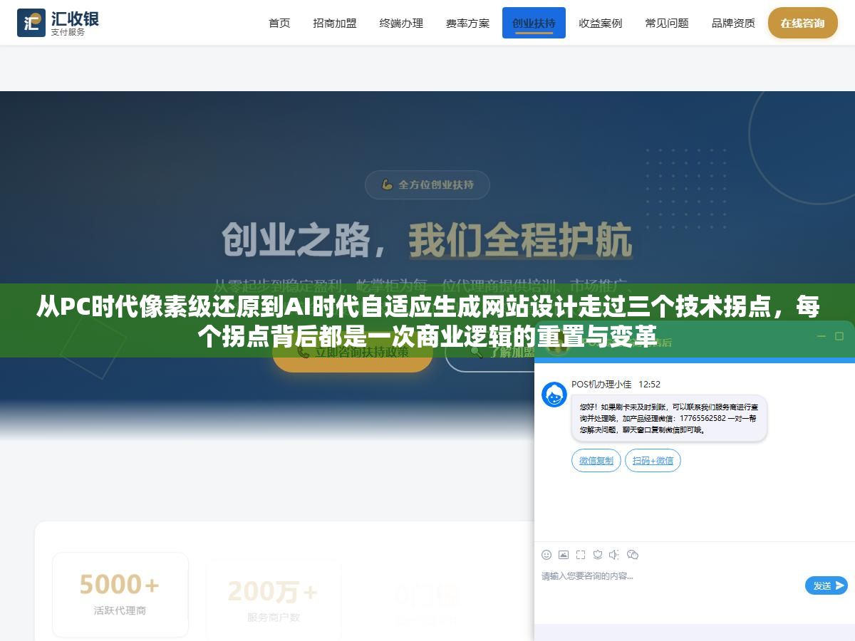 1 - 从PC时代像素级还原到AI时代自适应生成网站设计走过三个技术拐点，每个拐点背后都是一次商业逻辑的重置与变革 - UC建站系统