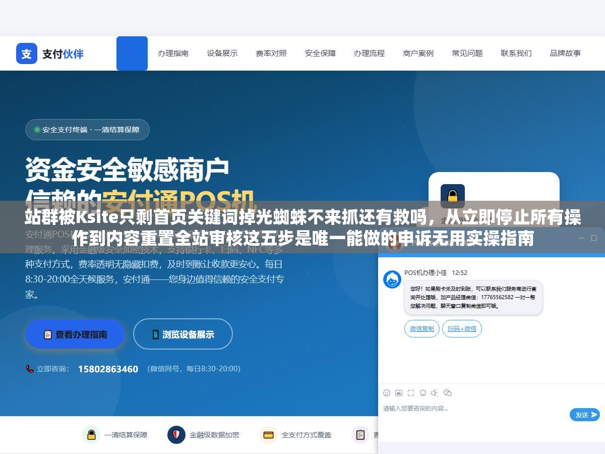 3 - 站群被Ksite只剩首页关键词掉光蜘蛛不来抓还有救吗，从立即停止所有操作到内容重置全站审核这五步是唯一能做的申诉无用实操指南 - UC建站系统