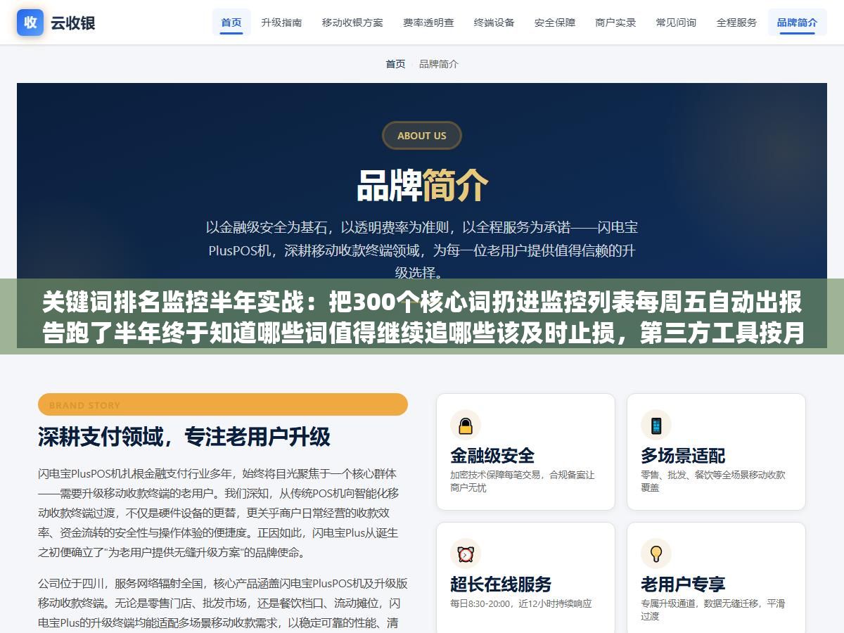 1 - 关键词排名监控半年实战：把300个核心词扔进监控列表每周五自动出报告跑了半年终于知道哪些词值得继续追哪些该及时止损，第三方工具按月付还是自建Python脚本按需跑成本和灵活性怎么选 - UC建站系统