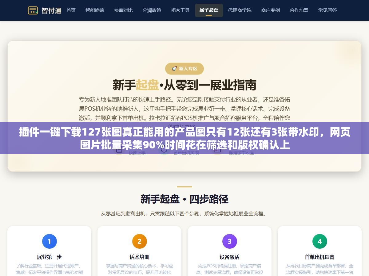 2 - 插件一键下载127张图真正能用的产品图只有12张还有3张带水印，网页图片批量采集90%时间花在筛选和版权确认上 - UC建站系统