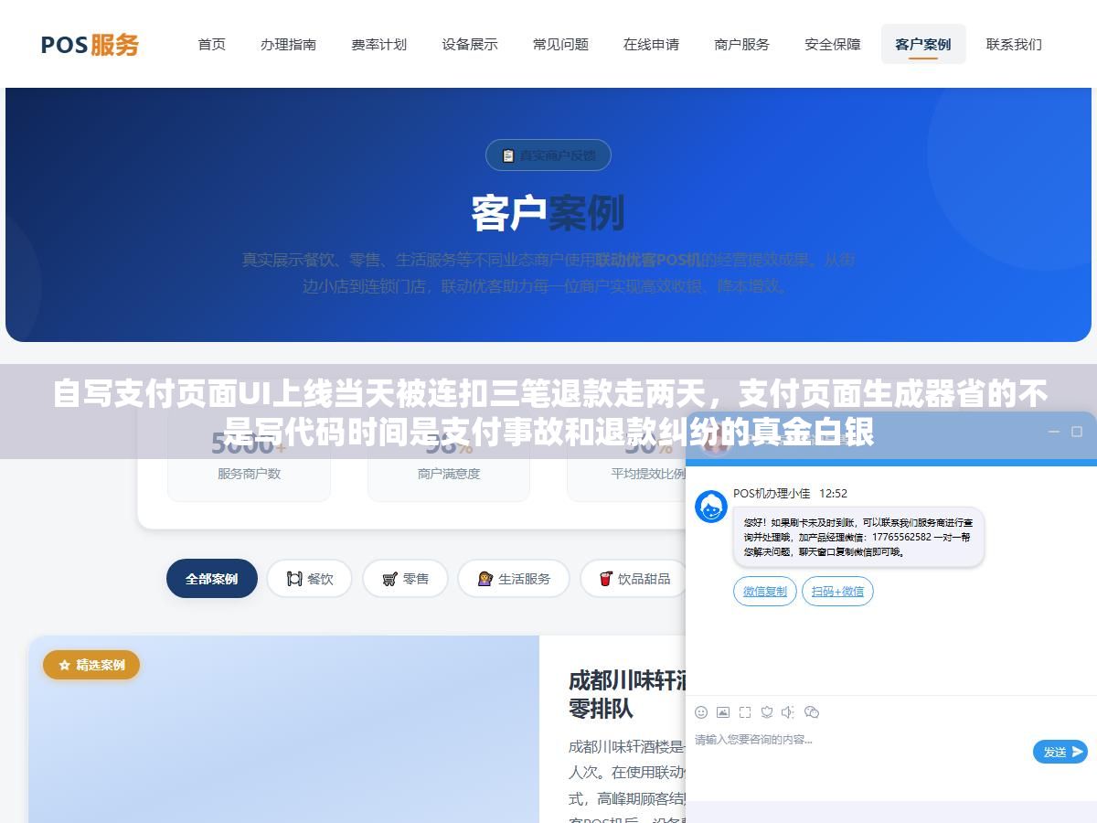 2 - 自写支付页面UI上线当天被连扣三笔退款走两天，支付页面生成器省的不是写代码时间是支付事故和退款纠纷的真金白银 - UC建站系统