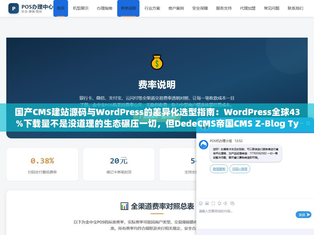 2 - 国产CMS建站源码与WordPress的差异化选型指南：WordPress全球43%下载量不是没道理的生态碾压一切，但DedeCMS帝国CMS Z-Blog Typecho这四套国产源码在纯中文场景某些功能比WP好用得多比如帝国CMS的万能标签调用和全站静态生成省掉所有缓存插件 - UC建站系统