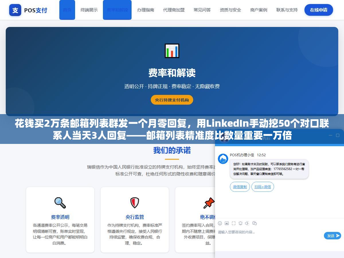 2 - 花钱买2万条邮箱列表群发一个月零回复，用LinkedIn手动挖50个对口联系人当天3人回复——邮箱列表精准度比数量重要一万倍 - UC建站系统