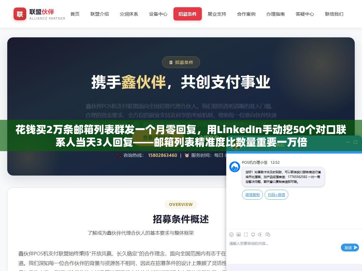 1 - 花钱买2万条邮箱列表群发一个月零回复，用LinkedIn手动挖50个对口联系人当天3人回复——邮箱列表精准度比数量重要一万倍 - UC建站系统