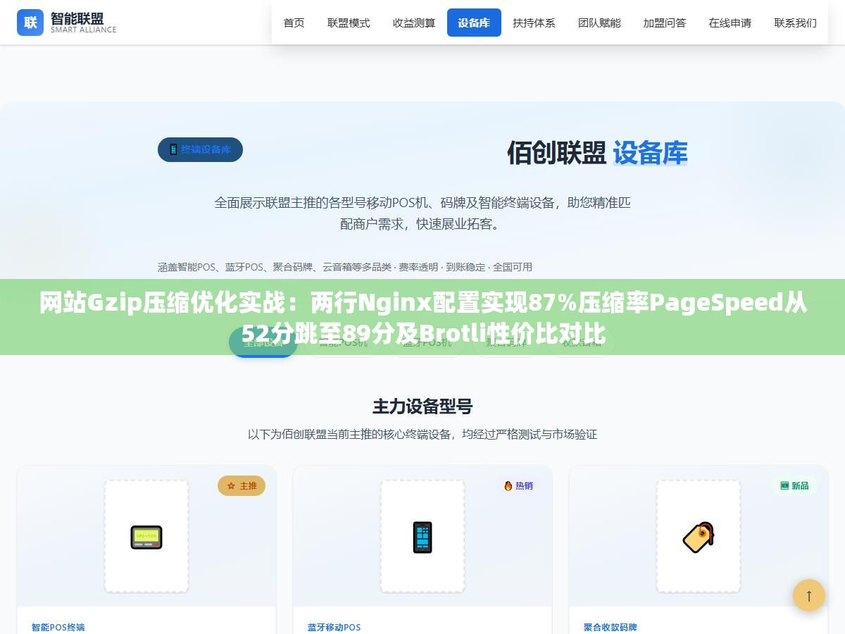 3 - 网站Gzip压缩优化实战：两行Nginx配置实现87%压缩率PageSpeed从52分跳至89分及Brotli性价比对比 - UC建站系统