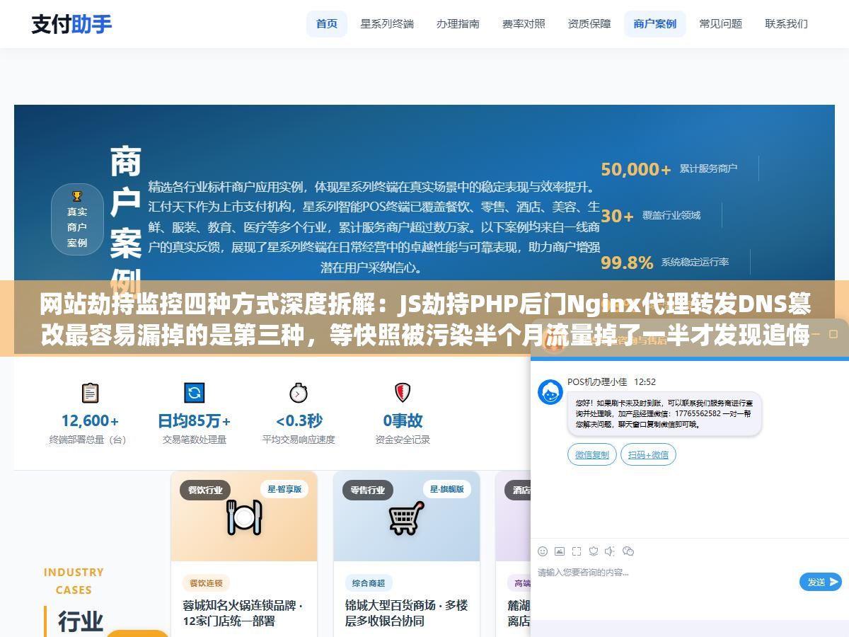 2 - 网站劫持监控四种方式深度拆解：JS劫持PHP后门Nginx代理转发DNS篡改最容易漏掉的是第三种，等快照被污染半个月流量掉了一半才发现追悔莫及 - UC建站系统