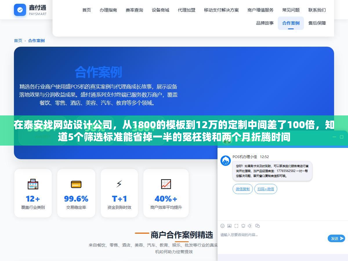 2 - 在泰安找网站设计公司，从1800的模板到12万的定制中间差了100倍，知道5个筛选标准能省掉一半的冤枉钱和两个月折腾时间 - UC建站系统