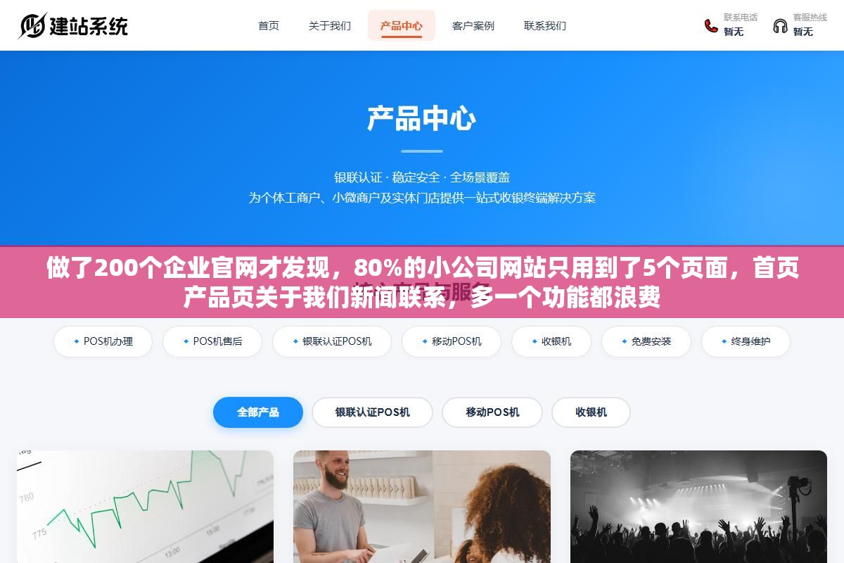 3 - 做了200个企业官网才发现，80%的小公司网站只用到了5个页面，首页产品页关于我们新闻联系，多一个功能都浪费 - UC建站系统