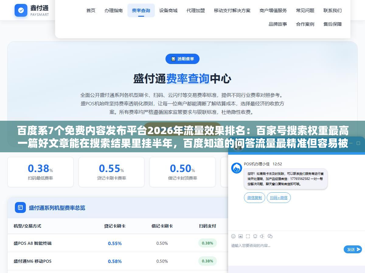 2 - 百度系7个免费内容发布平台2026年流量效果排名：百家号搜索权重最高一篇好文章能在搜索结果里挂半年，百度知道的问答流量最精准但容易被删帖封号，贴吧和文库对品牌词的占位效果被严重低估了 - UC建站系统