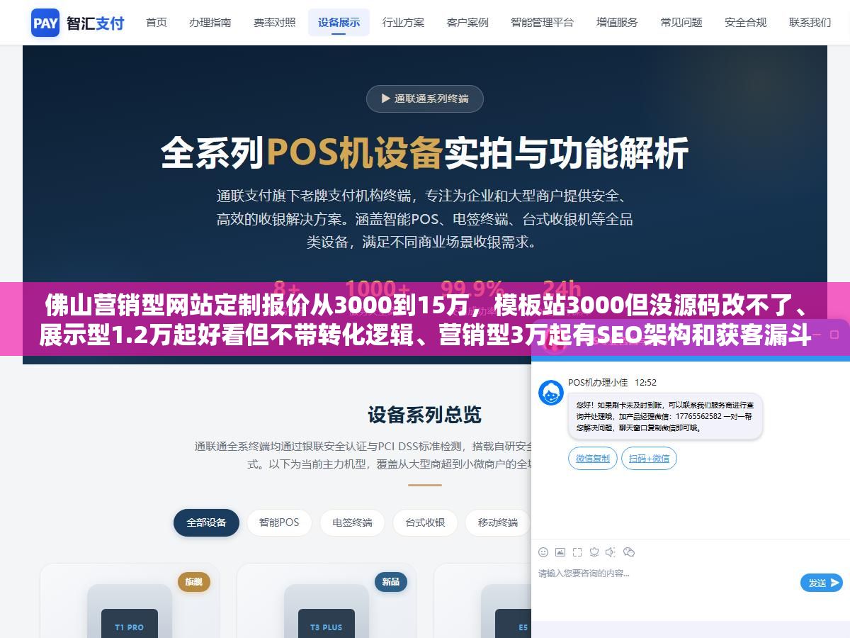 2 - 佛山营销型网站定制报价从3000到15万，模板站3000但没源码改不了、展示型1.2万起好看但不带转化逻辑、营销型3万起有SEO架构和获客漏斗、品牌型8万起设计精但见效慢，四种类型的交付内容、适用阶段、关键差别和报价背后的成本构成 - UC建站系统