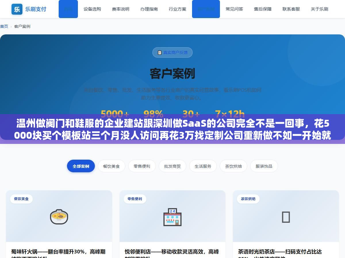 3 - 温州做阀门和鞋服的企业建站跟深圳做SaaS的公司完全不是一回事，花5000块买个模板站三个月没人访问再花3万找定制公司重新做不如一开始就用CMS自己搭，能改代码能写产品详情页能接百度收录才是正经企业官网 - UC建站系统