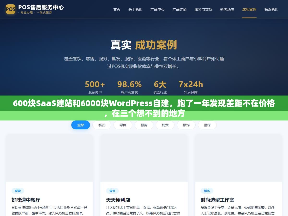 2 - 600块SaaS建站和6000块WordPress自建，跑了一年发现差距不在价格，在三个想不到的地方 - UC建站系统
