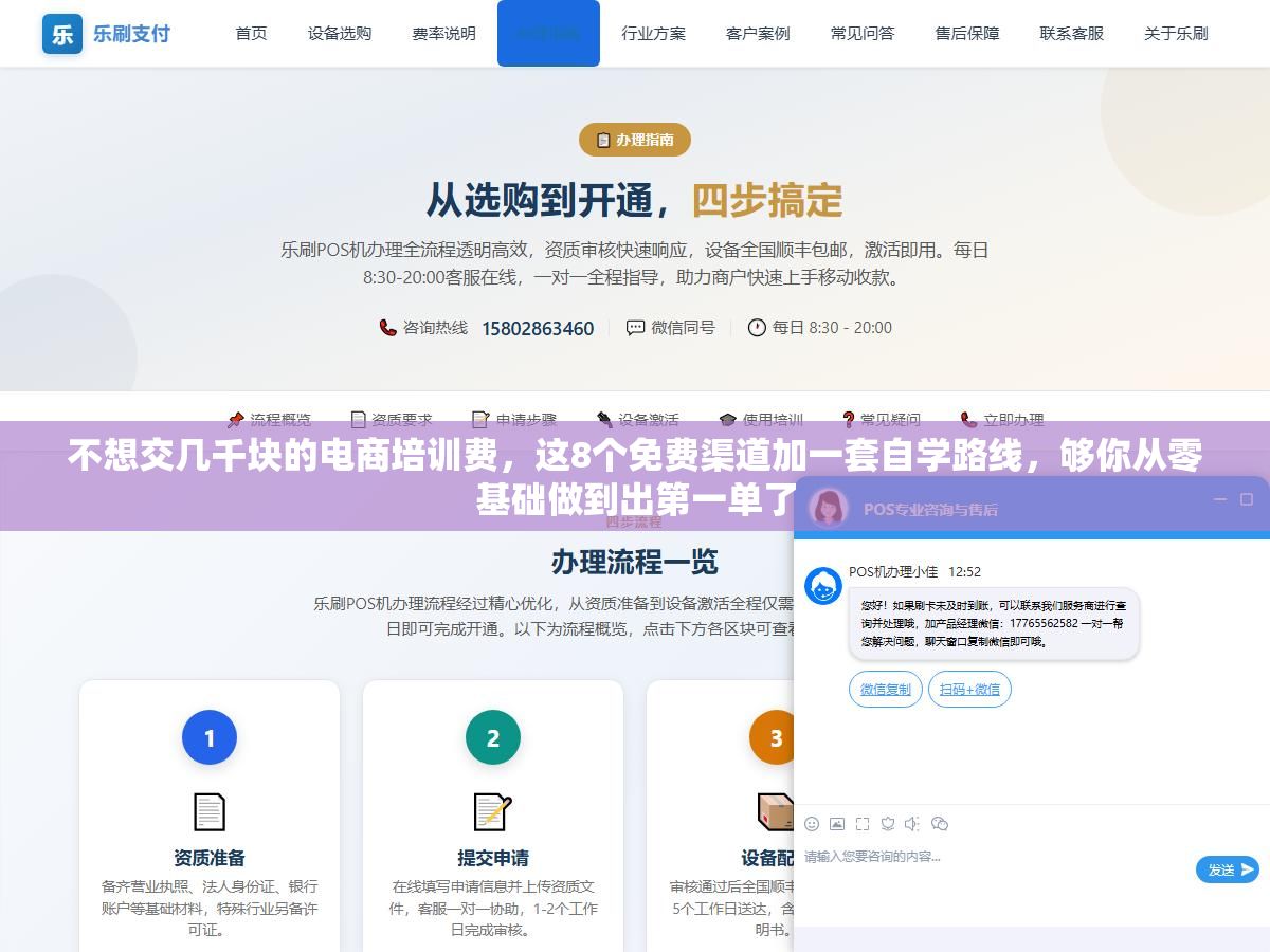 1 - 不想交几千块的电商培训费，这8个免费渠道加一套自学路线，够你从零基础做到出第一单了 - UC建站系统