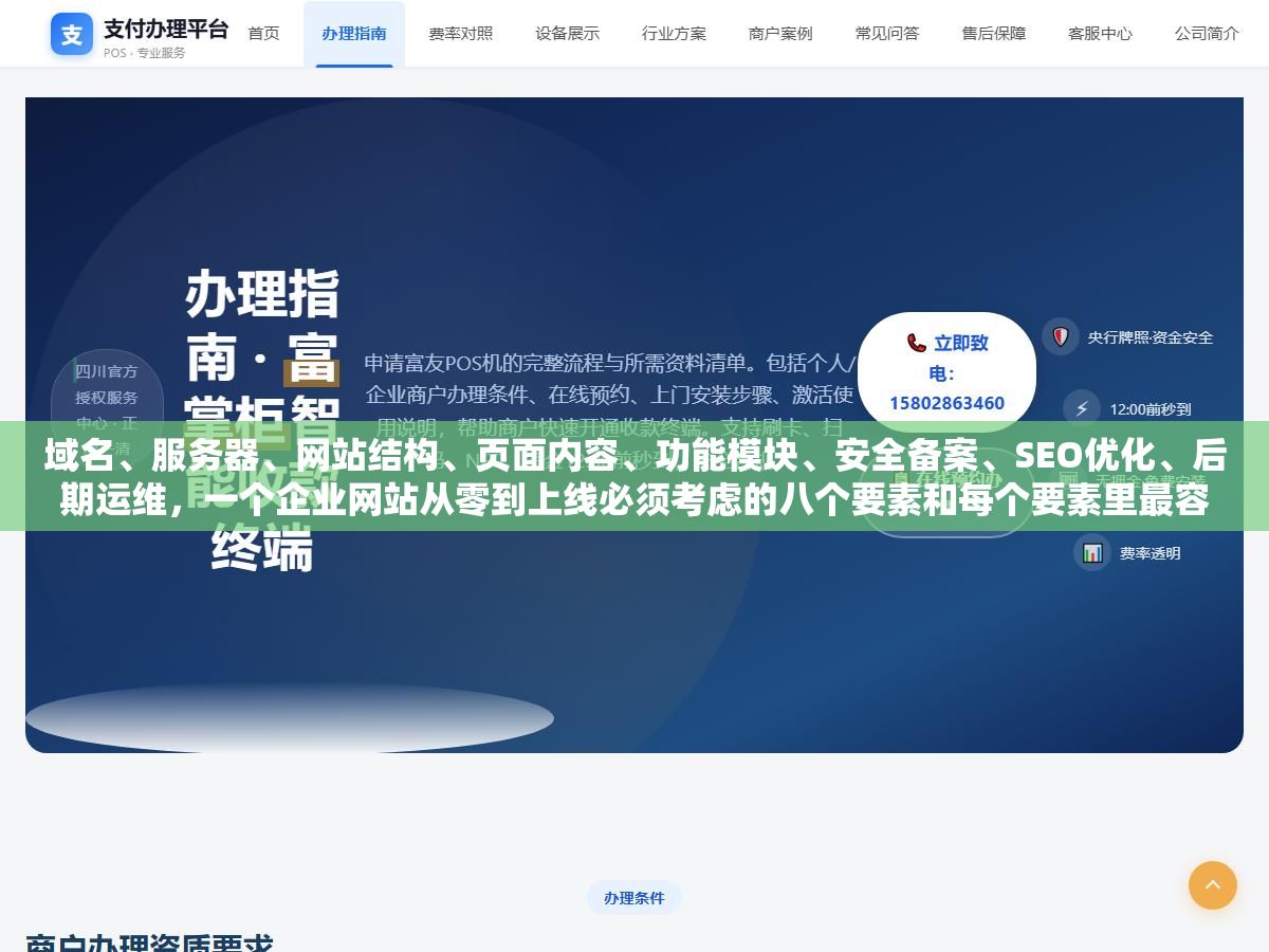 3 - 域名、服务器、网站结构、页面内容、功能模块、安全备案、SEO优化、后期运维，一个企业网站从零到上线必须考虑的八个要素和每个要素里最容易被人忽略的细节 - UC建站系统