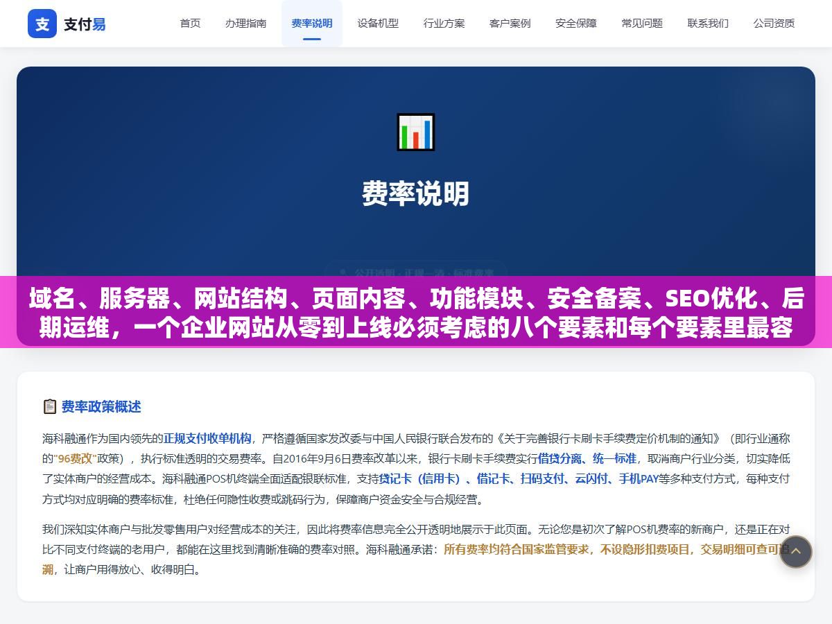 1 - 域名、服务器、网站结构、页面内容、功能模块、安全备案、SEO优化、后期运维，一个企业网站从零到上线必须考虑的八个要素和每个要素里最容易被人忽略的细节 - UC建站系统