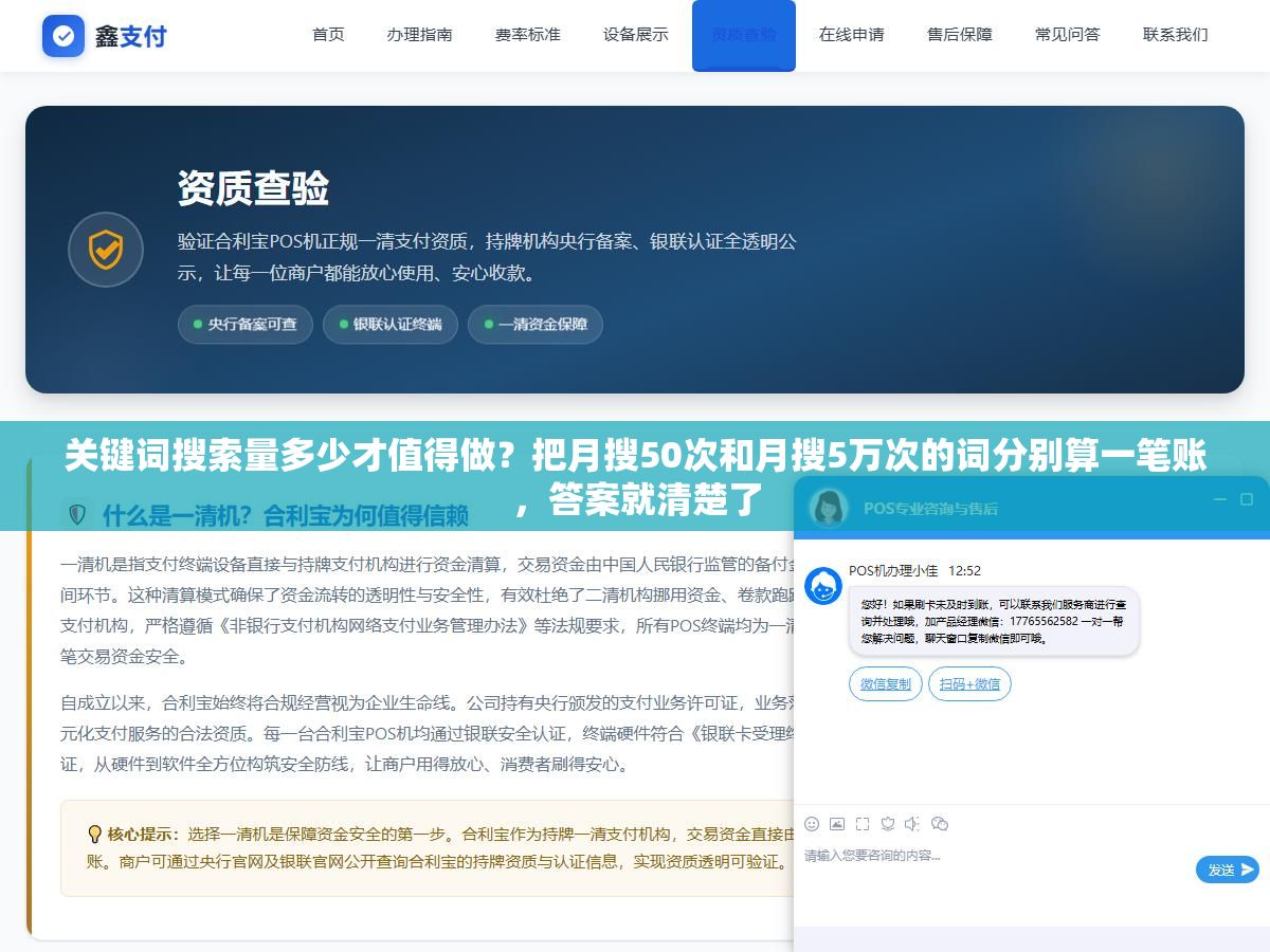 2 - 关键词搜索量多少才值得做？把月搜50次和月搜5万次的词分别算一笔账，答案就清楚了 - UC建站系统