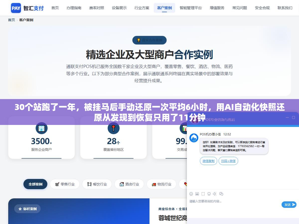 1 - 30个站跑了一年，被挂马后手动还原一次平均6小时，用AI自动化快照还原从发现到恢复只用了11分钟 - UC建站系统