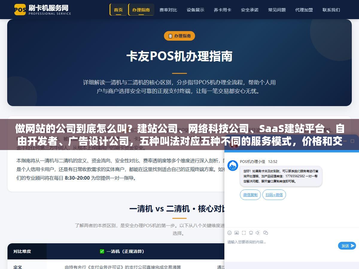 3 - 做网站的公司到底怎么叫？建站公司、网络科技公司、SaaS建站平台、自由开发者、广告设计公司，五种叫法对应五种不同的服务模式，价格和交付也完全不一样 - UC建站系统