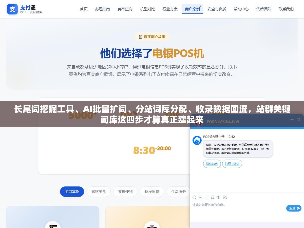 1 - 长尾词挖掘工具、AI批量扩词、分站词库分配、收录数据回流，站群关键词库这四步才算真正建起来 - UC建站系统