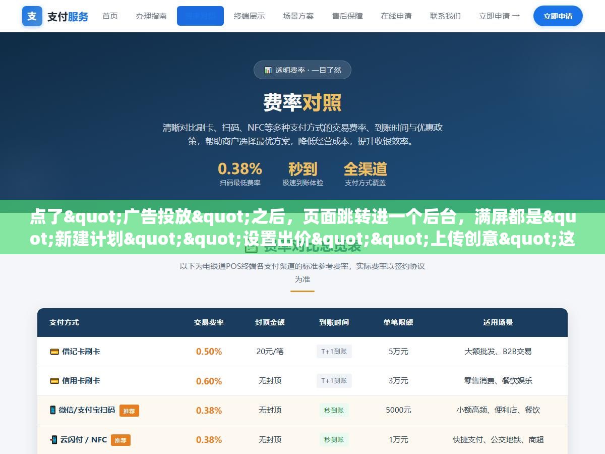 3 - 点了"广告投放"之后，页面跳转进一个后台，满屏都是"新建计划""设置出价""上传创意"这些词，刚想做推广的人多半会愣住。今天就把这件事从头到尾捋一遍：入口在哪、点进去要填什么、钱怎么扣、第一次投多少合适。看完你至少知道每一步该点哪个按钮、该填什么数。 - UC建站系统