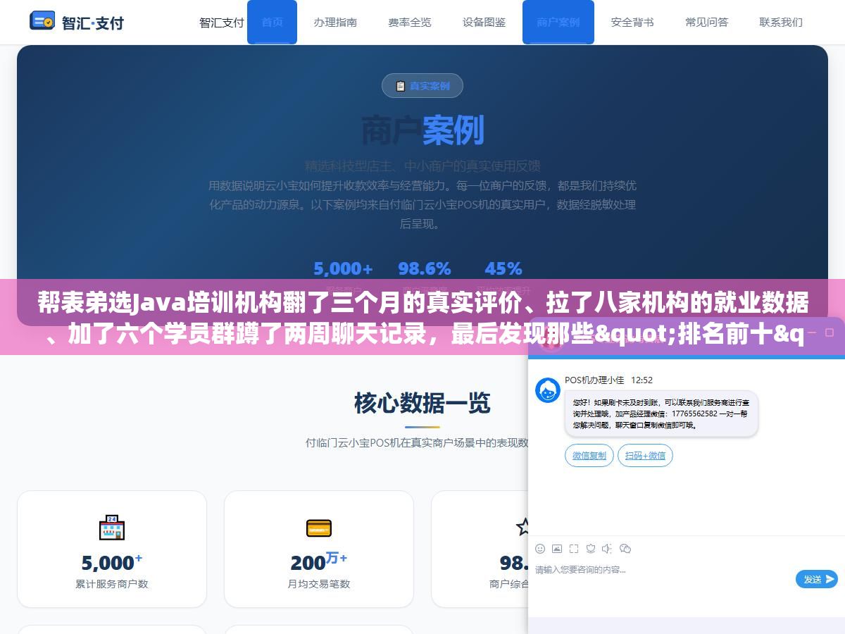 1 - 帮表弟选Java培训机构翻了三个月的真实评价、拉了八家机构的就业数据、加了六个学员群蹲了两周聊天记录，最后发现那些"排名前十"的榜单九成是广告，选机构真正该盯的不是排名而是这四个硬指标 - UC建站系统