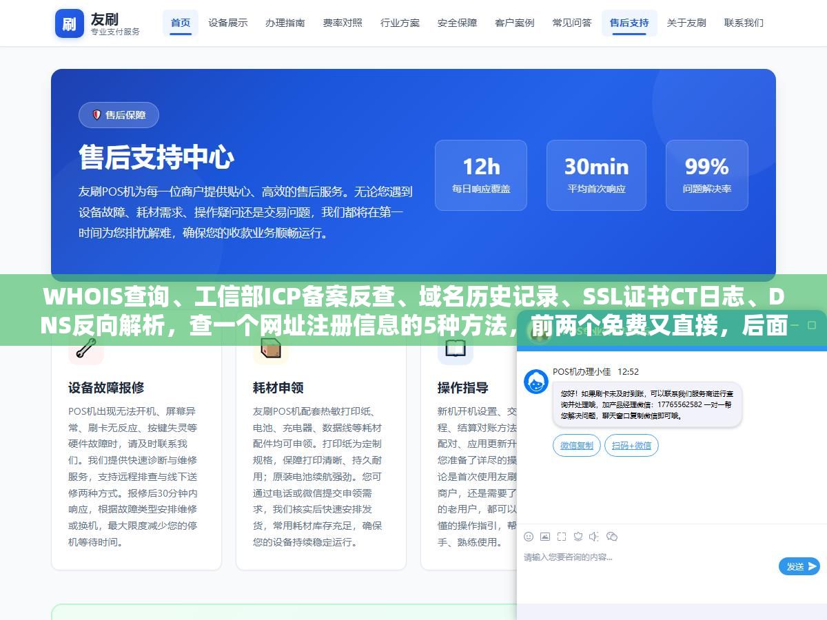 2 - WHOIS查询、工信部ICP备案反查、域名历史记录、SSL证书CT日志、DNS反向解析，查一个网址注册信息的5种方法，前两个免费又直接，后面三个能扒出更多隐藏信息 - UC建站系统