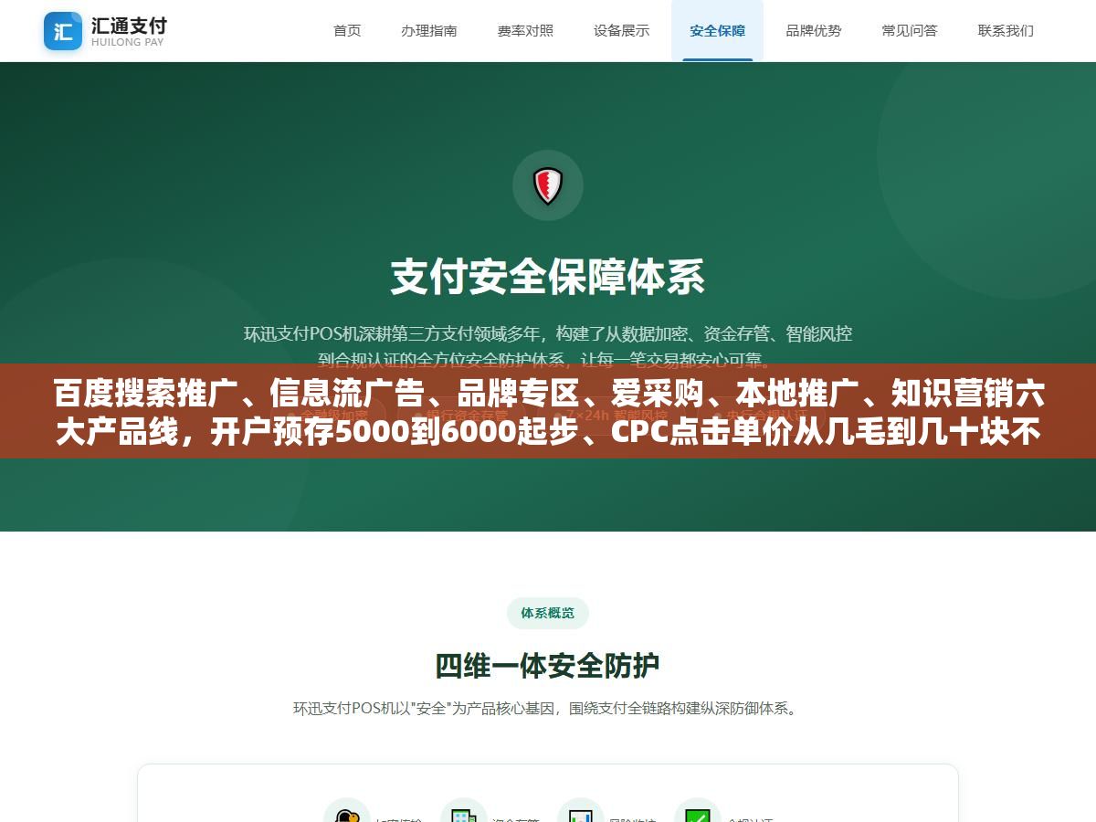 3 - 百度搜索推广、信息流广告、品牌专区、爱采购、本地推广、知识营销六大产品线，开户预存5000到6000起步、CPC点击单价从几毛到几十块不等，B2B工厂、本地服务、电商零售、品牌企业四类商家分别该买哪些服务、预算怎么分配投产比最高 - UC建站系统