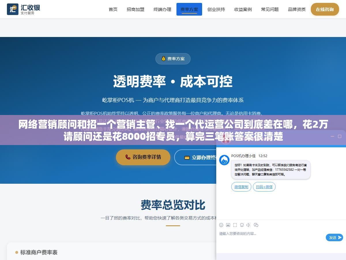 2 - 网络营销顾问和招一个营销主管、找一个代运营公司到底差在哪，花2万请顾问还是花8000招专员，算完三笔账答案很清楚 - UC建站系统