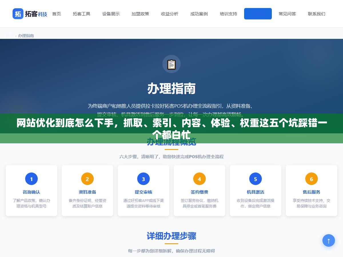 3 - 网站优化到底怎么下手，抓取、索引、内容、体验、权重这五个坑踩错一个都白忙 - UC建站系统