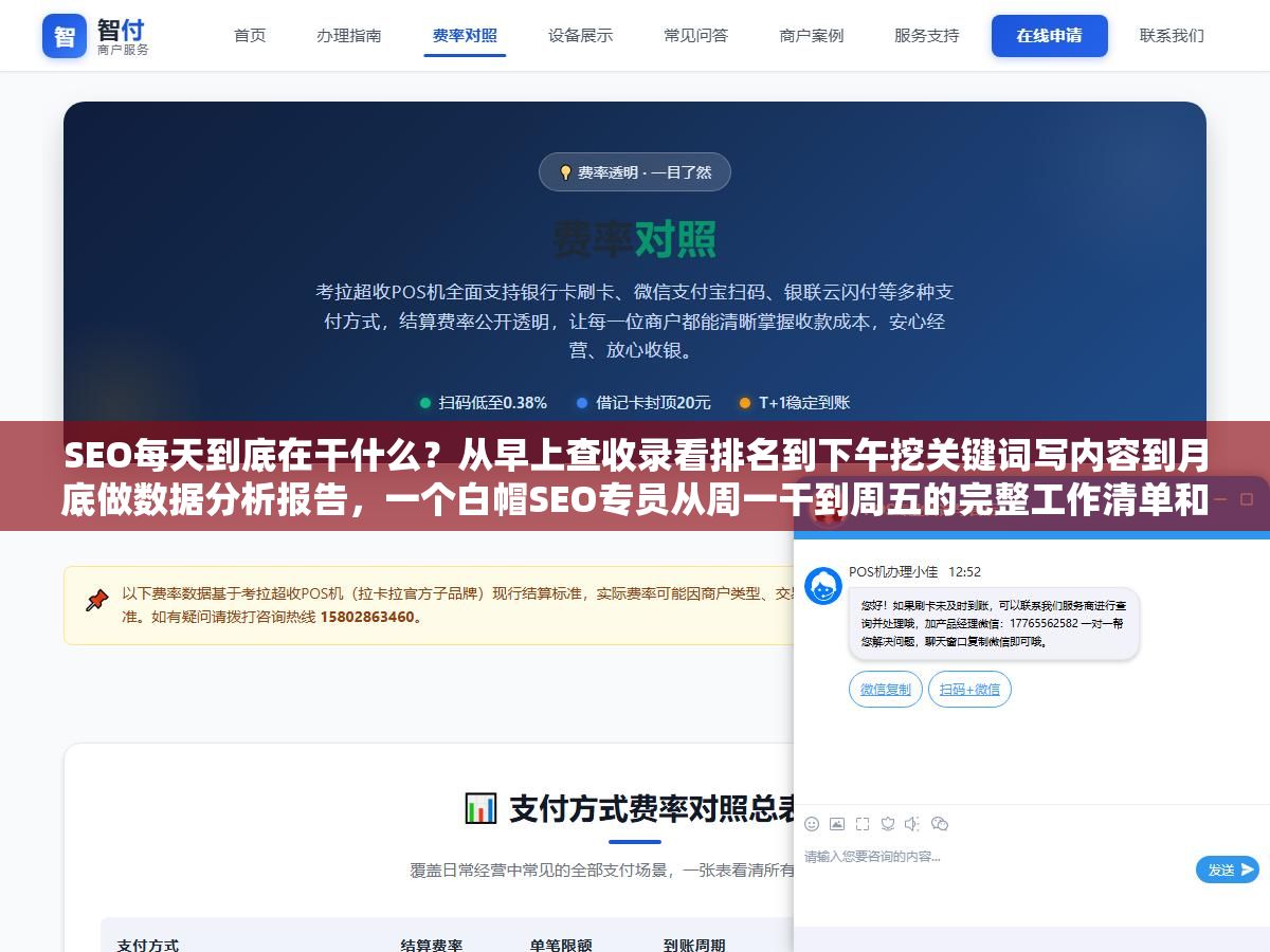 2 - SEO每天到底在干什么？从早上查收录看排名到下午挖关键词写内容到月底做数据分析报告，一个白帽SEO专员从周一干到周五的完整工作清单和每个环节要交出来的具体成果 - UC建站系统