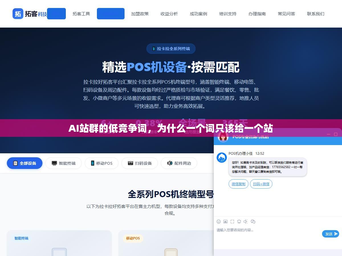 AI站群的低竞争词,为什么一个词只该给一个站 2 - AI站群的低竞争词,为什么一个词只该给一个站 - UC建站系统