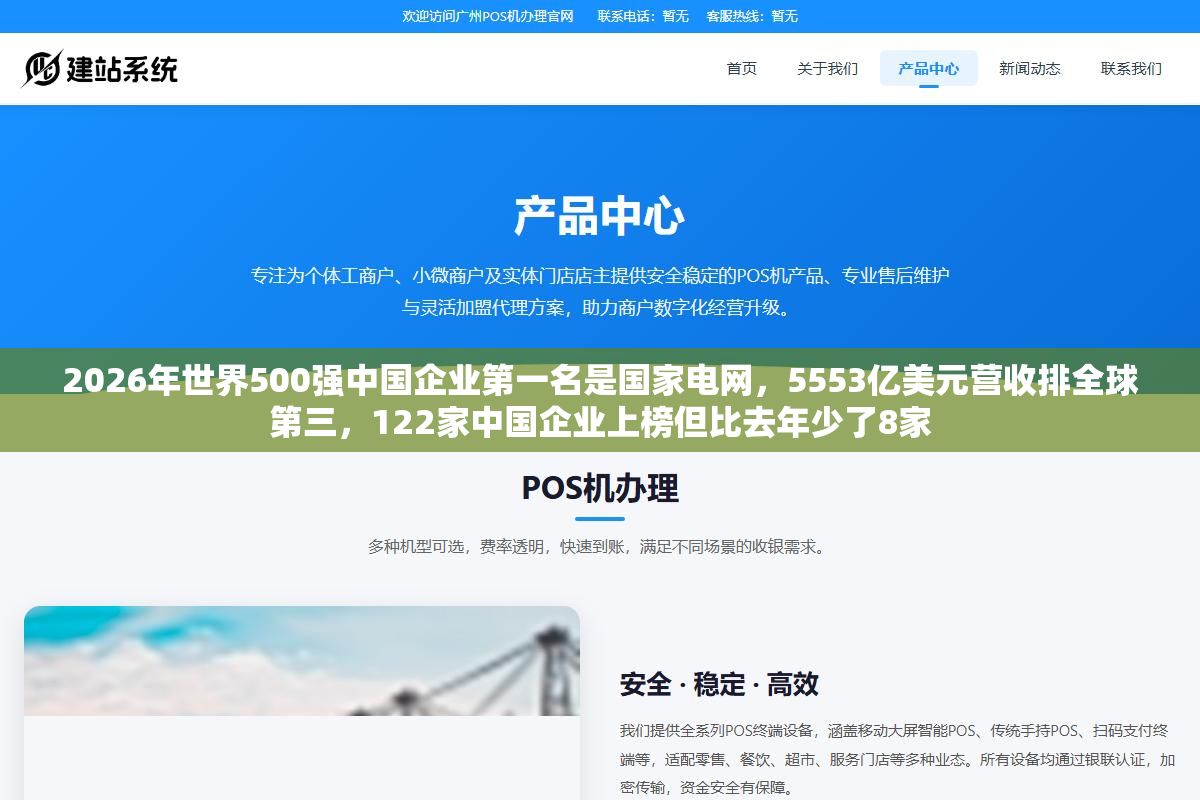 2026年世界500强中国企业第一名是国家电网,5553亿美元营收排全球第三,122家中国企业上榜但比去年少了8家 3 - 2026年世界500强中国企业第一名是国家电网,5553亿美元营收排全球第三,122家中国企业上榜但比去年少了8家 - UC建站系统