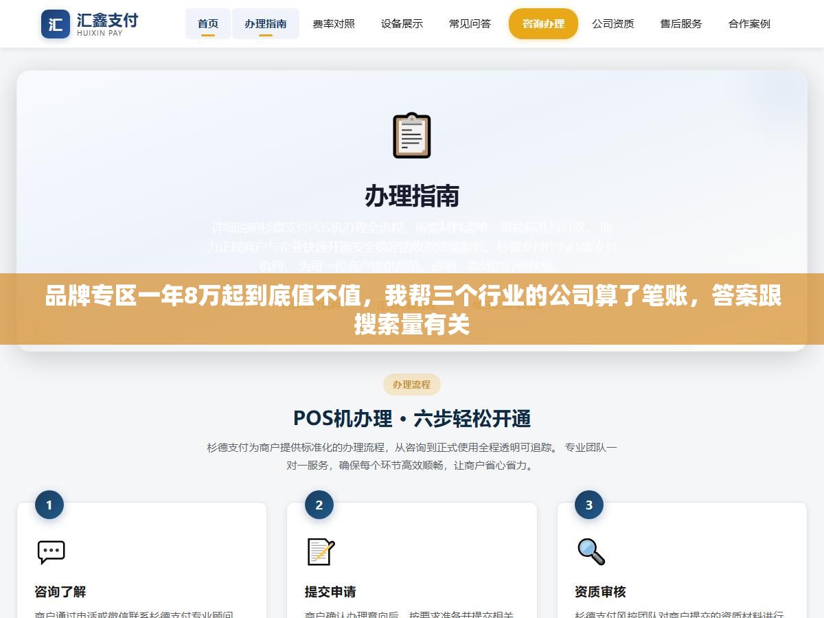 2 - 品牌专区一年8万起到底值不值，我帮三个行业的公司算了笔账，答案跟搜索量有关 - UC建站系统