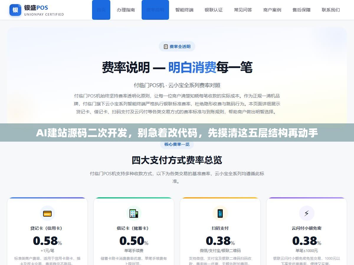 3 - AI建站源码二次开发，别急着改代码，先摸清这五层结构再动手 - UC建站系统