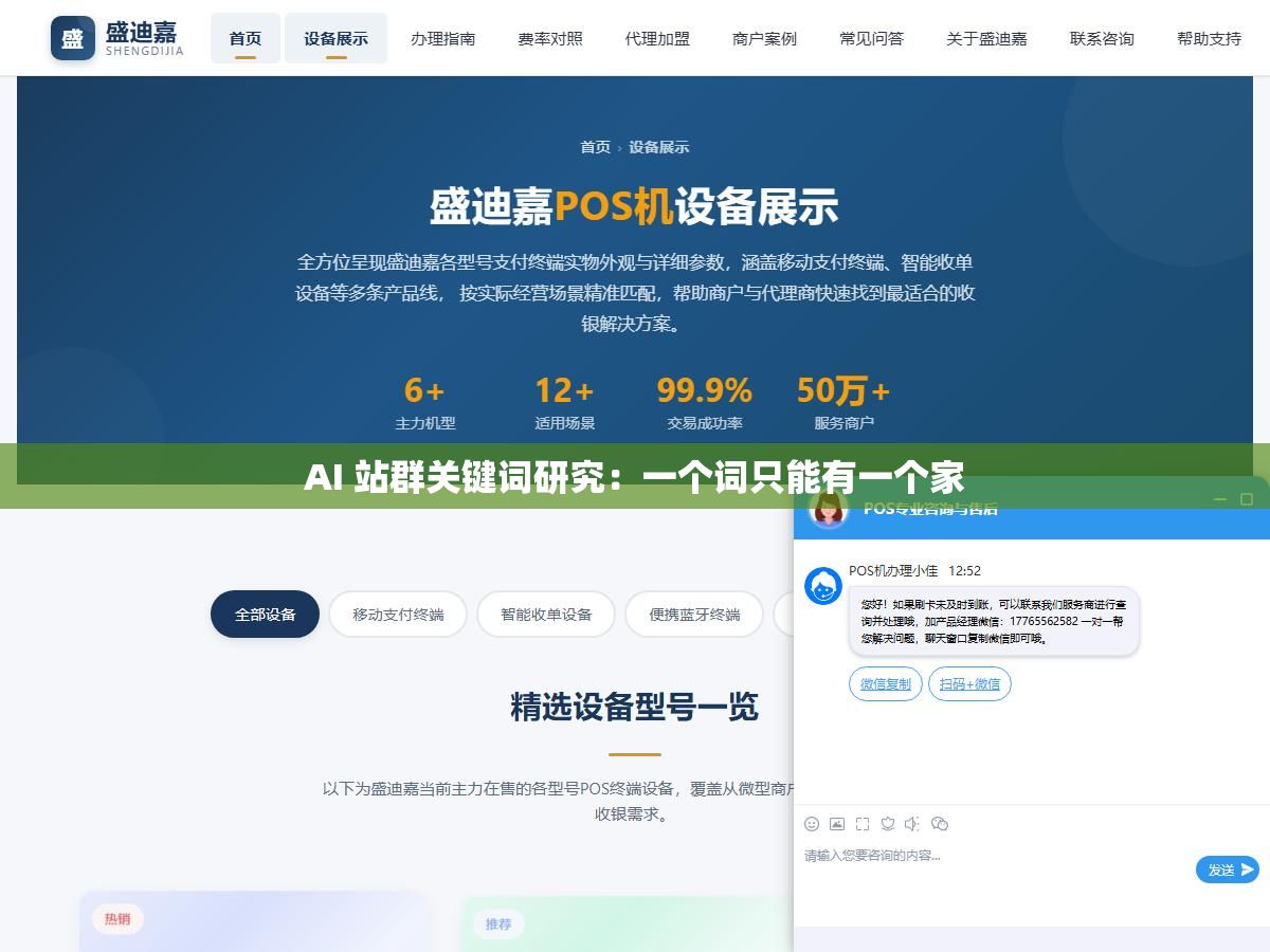 AI 站群关键词研究：一个词只能有一个家