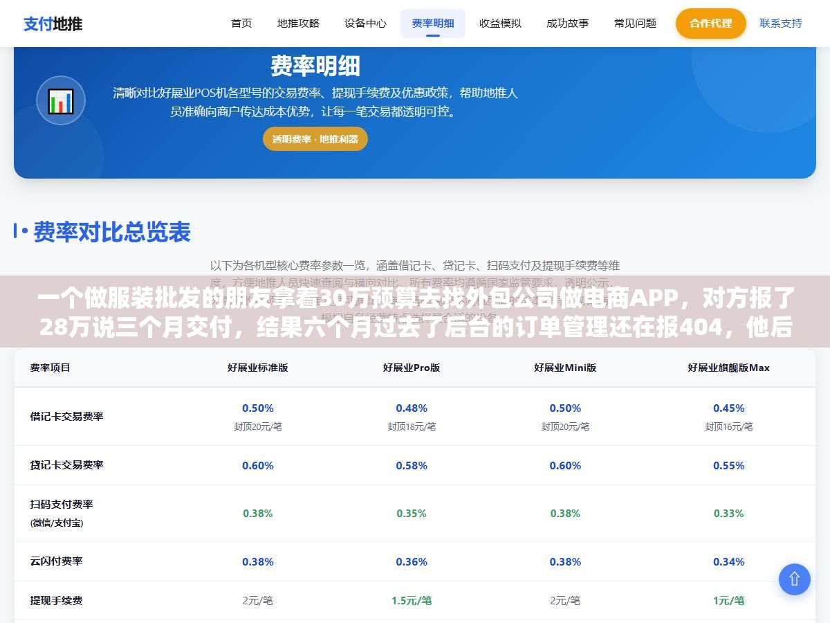 1 - 一个做服装批发的朋友拿着30万预算去找外包公司做电商APP，对方报了28万说三个月交付，结果六个月过去了后台的订单管理还在报404，他后来花1.8万做了个微信小程序商城，第一个月就出了170多单 - UC建站系统