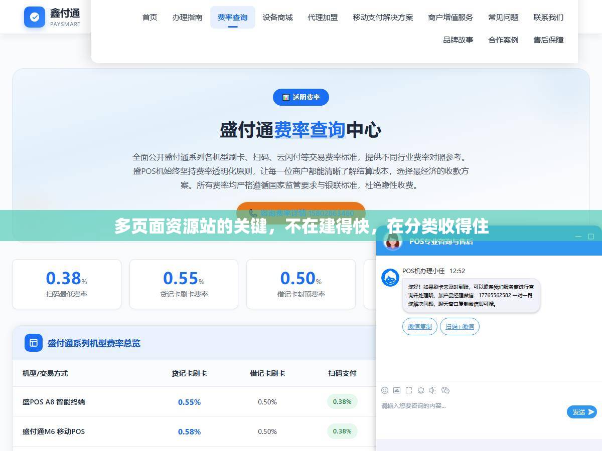 多页面资源站的关键，不在建得快，在分类收得住