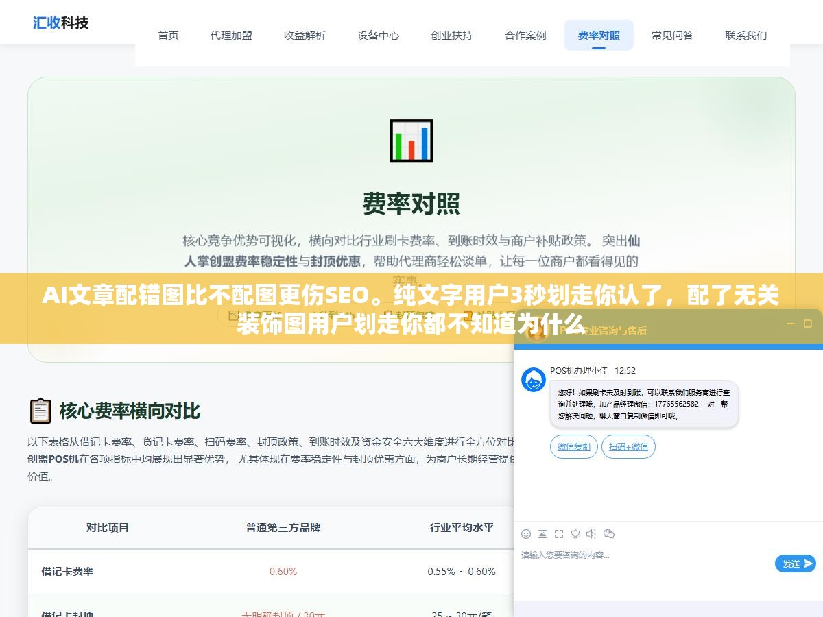 1 - AI文章配错图比不配图更伤SEO。纯文字用户3秒划走你认了，配了无关装饰图用户划走你都不知道为什么 - UC建站系统