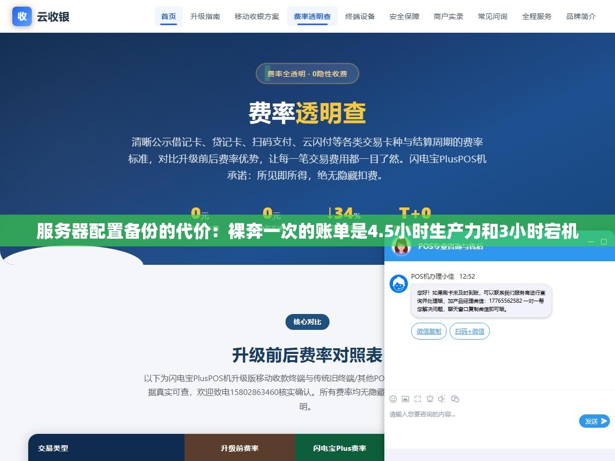 服务器配置备份的代价:裸奔一次的账单是4.5小时生产力和3小时宕机 2 - 服务器配置备份的代价:裸奔一次的账单是4.5小时生产力和3小时宕机 - UC建站系统