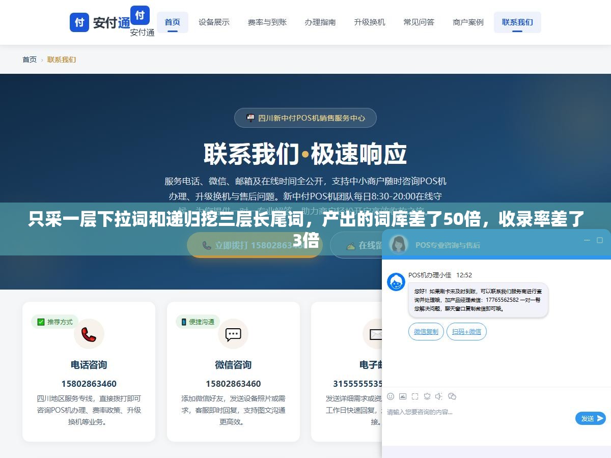 只采一层下拉词和递归挖三层长尾词,产出的词库差了50倍,收录率差了3倍 1 - 只采一层下拉词和递归挖三层长尾词,产出的词库差了50倍,收录率差了3倍 - UC建站系统