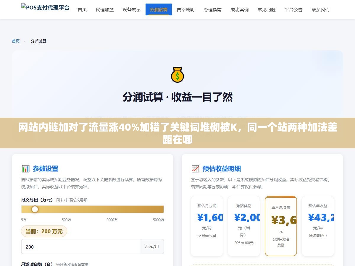 1 - 网站内链加对了流量涨40%加错了关键词堆砌被K，同一个站两种加法差距在哪 - UC建站系统