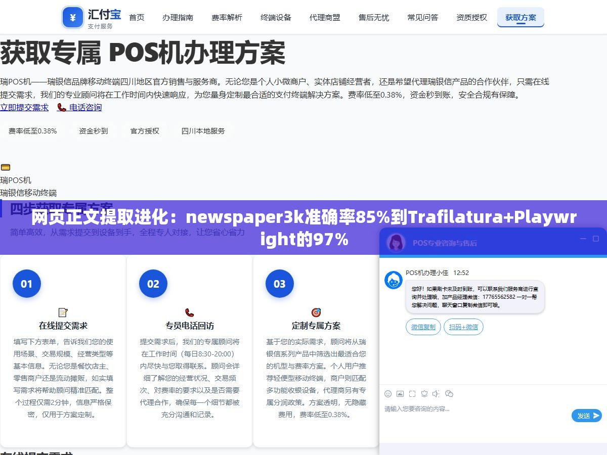2 - 网页正文提取进化：newspaper3k准确率85%到Trafilatura+Playwright的97% - UC建站系统