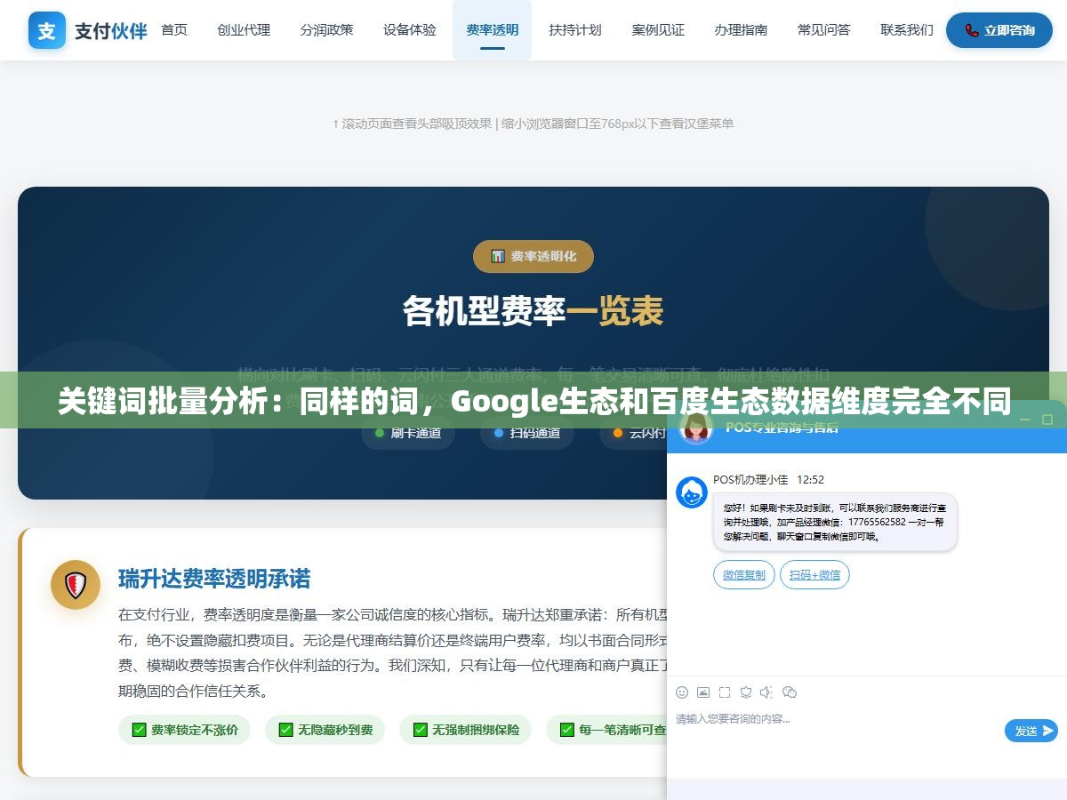 2 - 关键词批量分析：同样的词，Google生态和百度生态数据维度完全不同 - UC建站系统