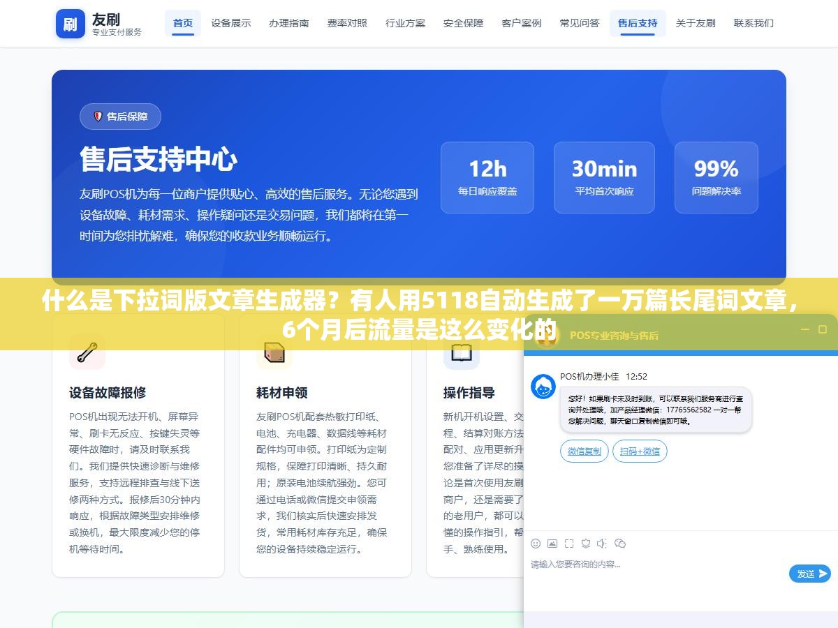2 - 什么是下拉词版文章生成器？有人用5118自动生成了一万篇长尾词文章，6个月后流量是这么变化的 - UC建站系统