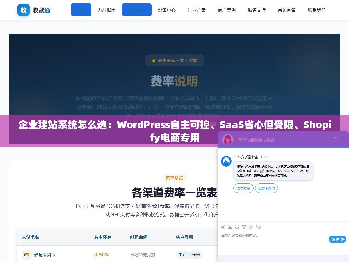 企业建站系统怎么选:WordPress自主可控、SaaS省心但受限、Shopify电商专用 2 - 企业建站系统怎么选:WordPress自主可控、SaaS省心但受限、Shopify电商专用 - UC建站系统