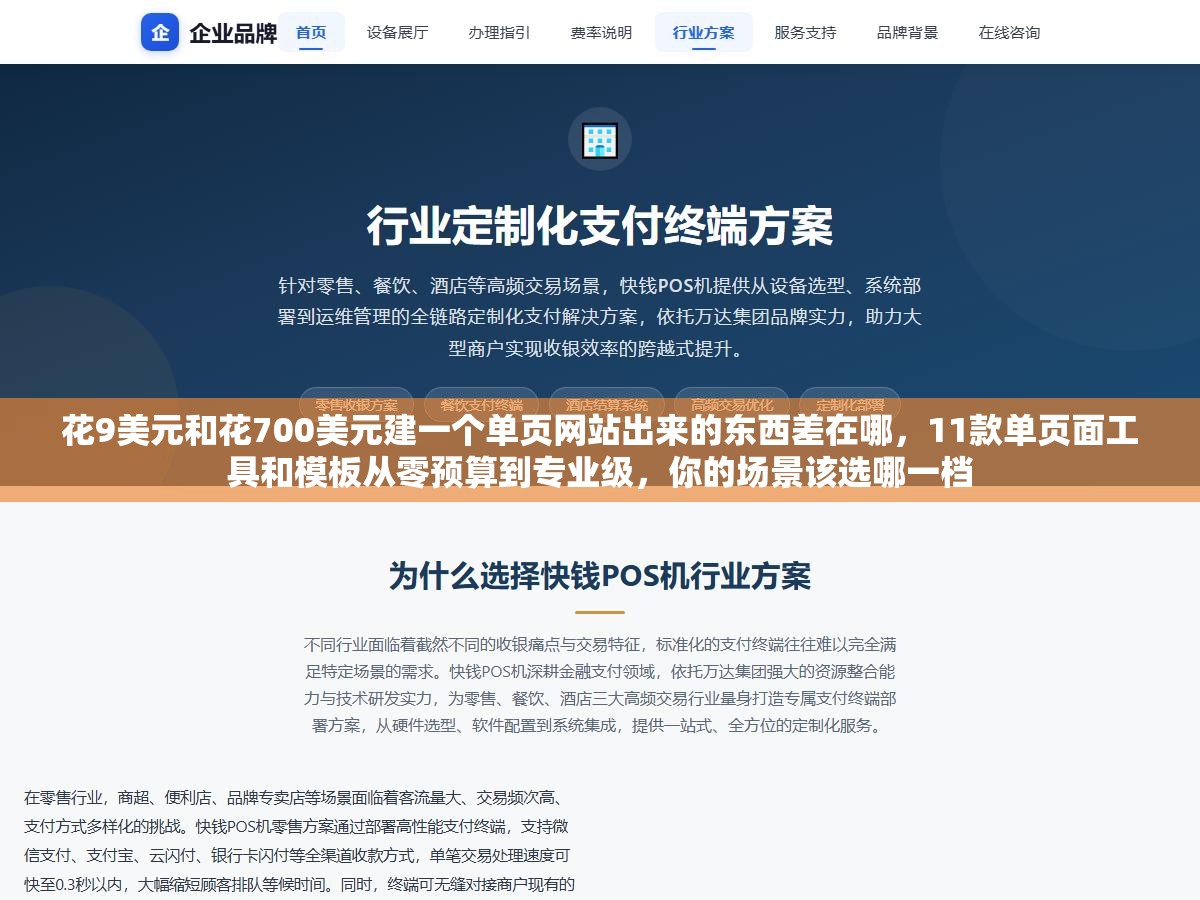 花9美元和花700美元建一个单页网站出来的东西差在哪,11款单页面工具和模板从零预算到专业级,你的场景该选哪一档 1 - 花9美元和花700美元建一个单页网站出来的东西差在哪,11款单页面工具和模板从零预算到专业级,你的场景该选哪一档 - UC建站系统