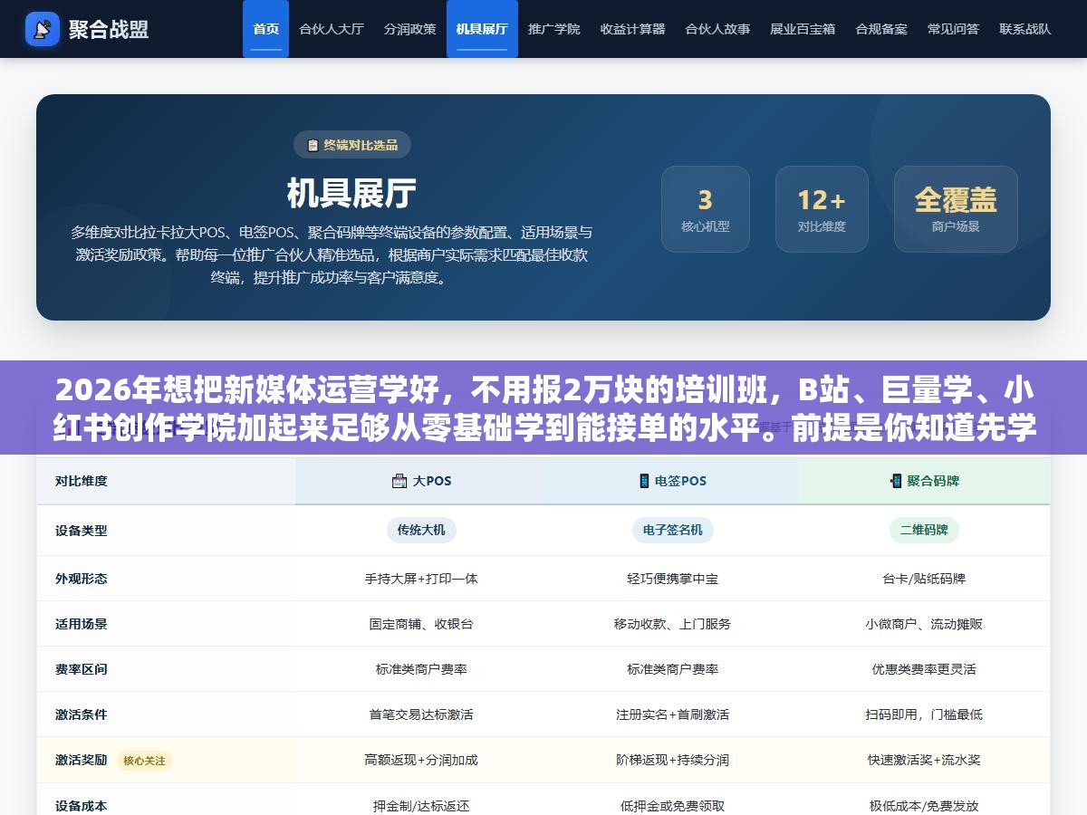 2026年想把新媒体运营学好,不用报2万块的培训班,B站、巨量学、小红书创作学院加起来足够从零基础学到能接单的水平。前提是你知道先学什么、后学什么、哪些是浪费时间的东西可以跳过 2 - 2026年想把新媒体运营学好,不用报2万块的培训班,B站、巨量学、小红书创作学院加起来足够从零基础学到能接单的水平。前提是你知道先学什么、后学什么、哪些是浪费时间的东西可以跳过 - UC建站系统