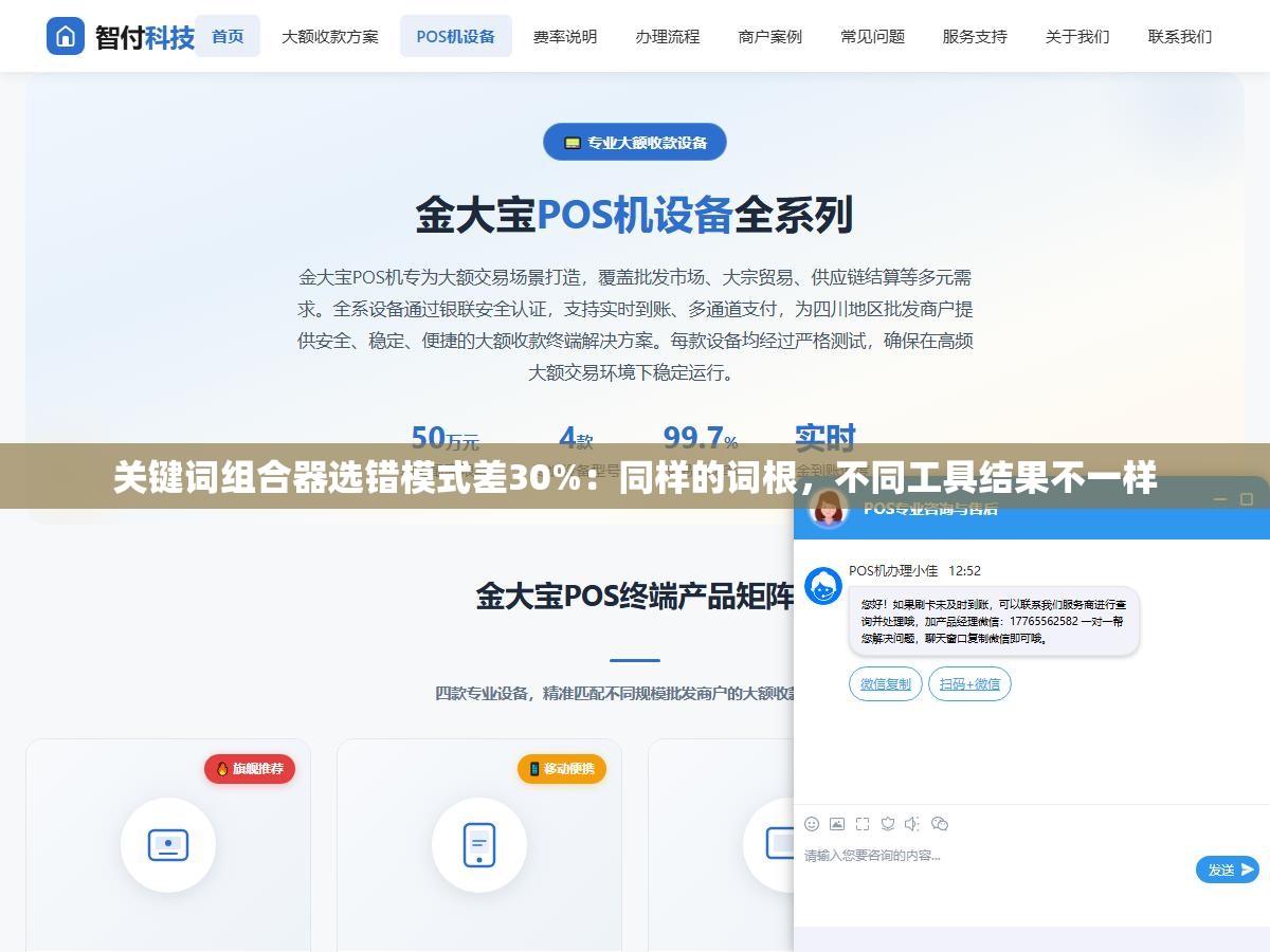 1 - 关键词组合器选错模式差30%：同样的词根，不同工具结果不一样 - UC建站系统